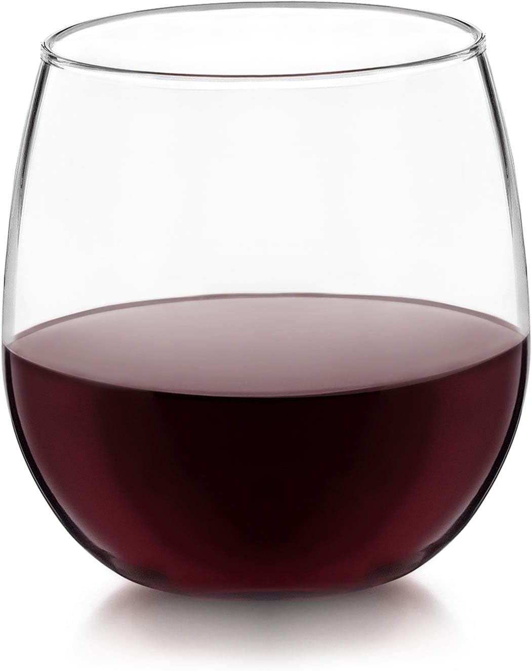 Stemless Wine Glasses Set of 12, Dishwasher Safe Red and White Wine Glass Set, Clear Drinking Glasses Set of 12 for Cocktails, Water, and More