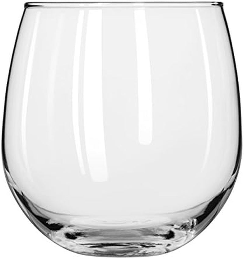 Stemless Wine Glasses Set of 12, Dishwasher Safe Red and White Wine Glass Set, Clear Drinking Glasses Set of 12 for Cocktails, Water, and More
