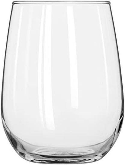 Stemless Wine Glasses Set of 12, Dishwasher Safe Red and White Wine Glass Set, Clear Drinking Glasses Set of 12 for Cocktails, Water, and More
